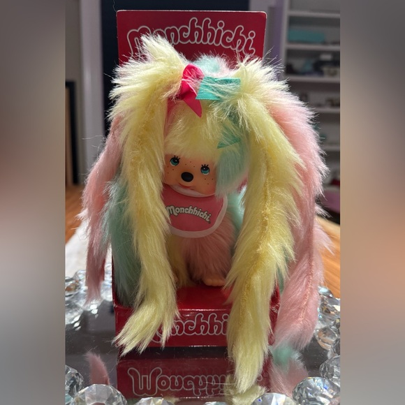 AM I MONCHHICHI? RARE NEW IN BOX LONG HAIRED PASTEL GIRL MONKEY 100% AUTHENTIC - Picture 8 of 11